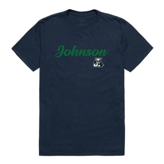 Northern Vermont University Badgers Script T-Shirt, Navy - Large