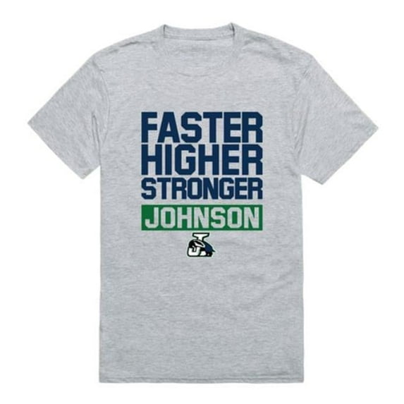 Northern Vermont University Badgers Workout T-Shirt, Heather Grey - Small