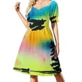 thumbnail image 1 of Northern Watercolour Last Flight and Fishing Sleeveless Dress dresses women summer 2024 dress summer, 1 of 6