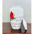 thumbnail image 1 of Northern cardinal Bird Cremation Urn | Human Ashes Adult Memorial urn, Burial, Funeral Cremation Urns | 10" (Large Adult), 1 of 4