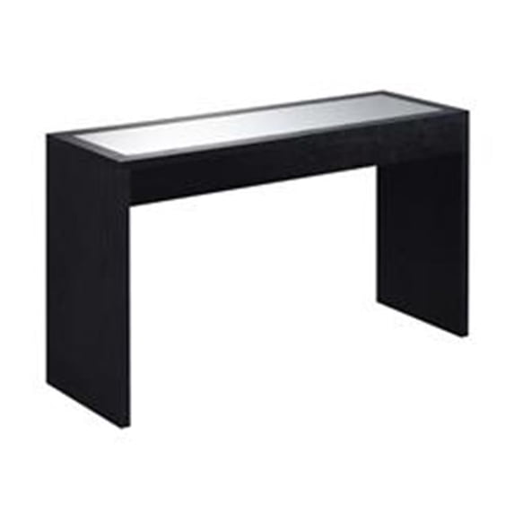 Northfield Mirrored Console Table, Black - 48 x 15.5 x 28 in.
