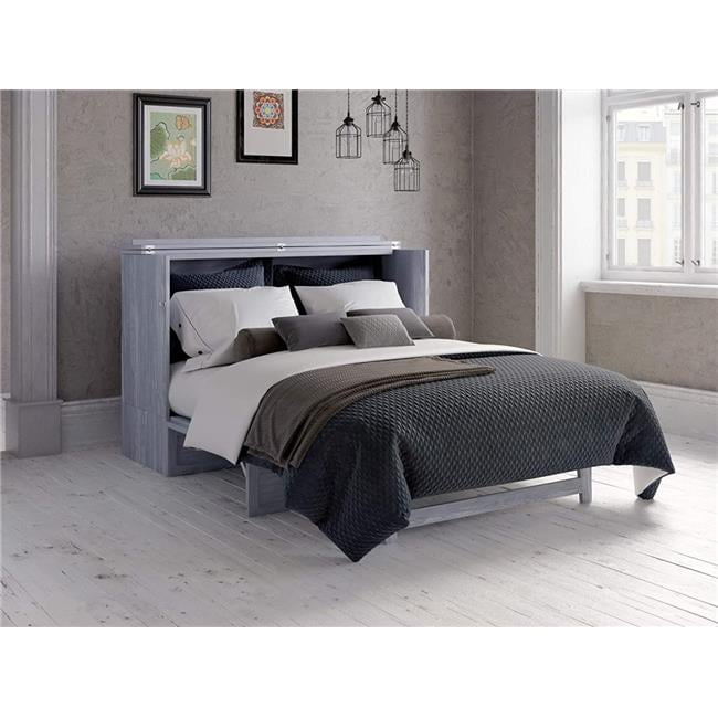Northfield Driftwood Queen Murphy Bed Chest with Built-in Charger