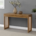 thumbnail image 1 of Northfield Weave Hall Console Table/Desk in Medium Oak Wood Finish, 1 of 7