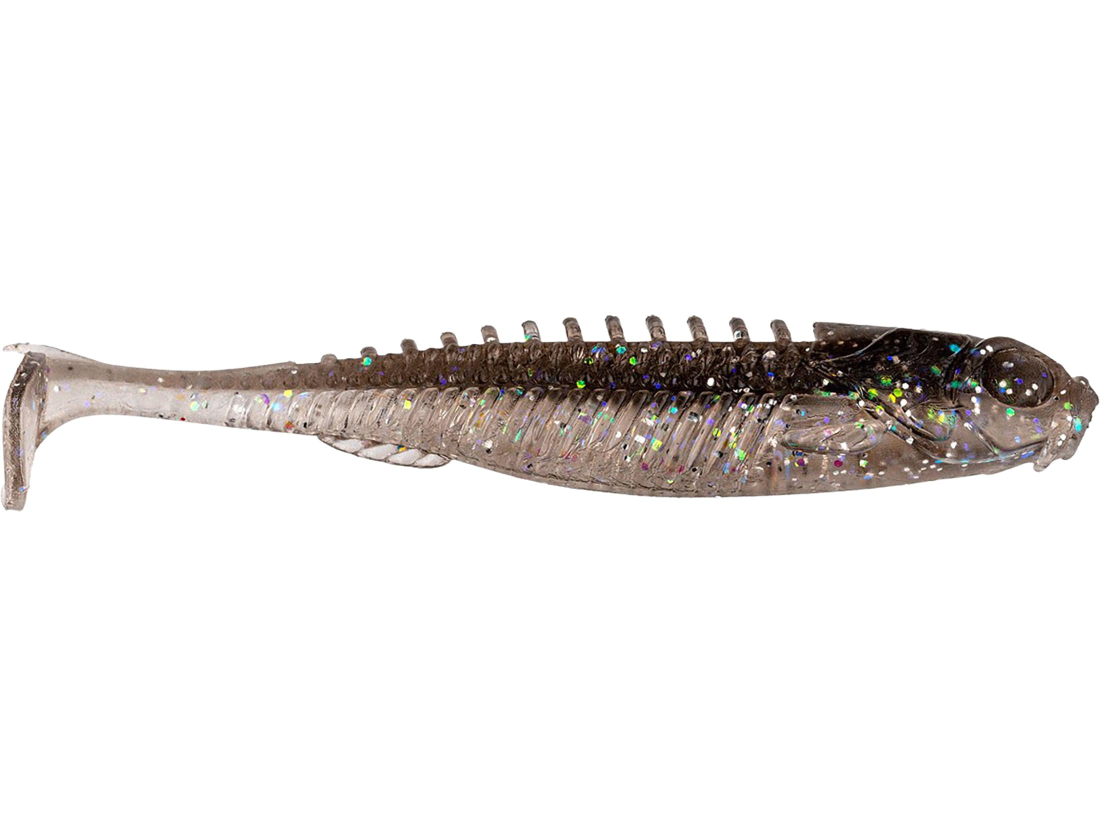 NORTHLAND TACKLE Eye-Candy Paddle Shad - 3.5 Inch Soft Bait Grubs, 5 Pack, Firecracker Color