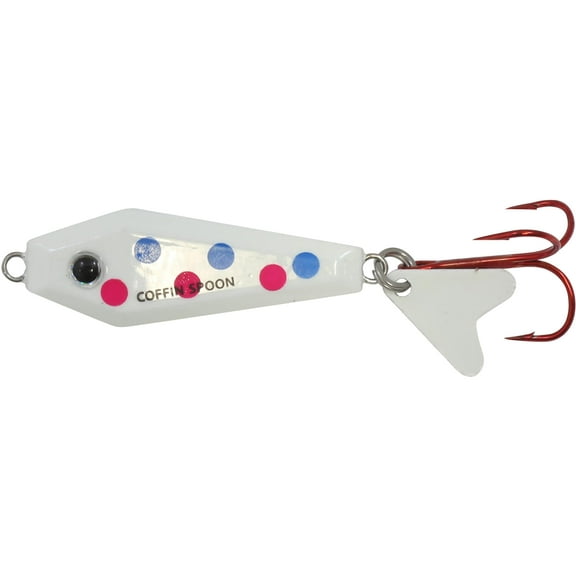 Northland Fishing Tackle Buck-Shot Coffin Spoon, 1/8 oz, 1 Per Card, Wonderbread