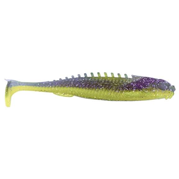 Northland Fishing Tackle Eye-Candy Paddle Shad Soft Plastic 3.5" 5/BG PURGIL