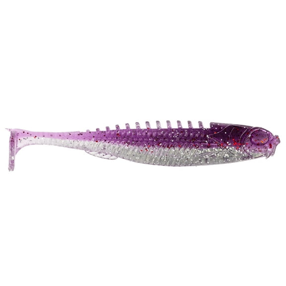 Northland Fishing Tackle Eye-Candy Paddle Shad Soft Plastic 3.5" 5/BG PURSHA