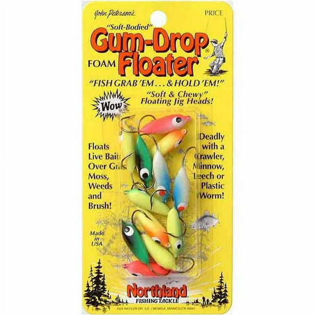 Northland Fishing Tackle GumDrop Floater Jig Head, Floating Jig