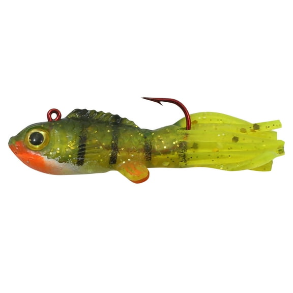 Northland Fishing Tackle Slurpies Small-Fry, Pre-Rigged Jig with Paddle Tail, Freshwater, Perch