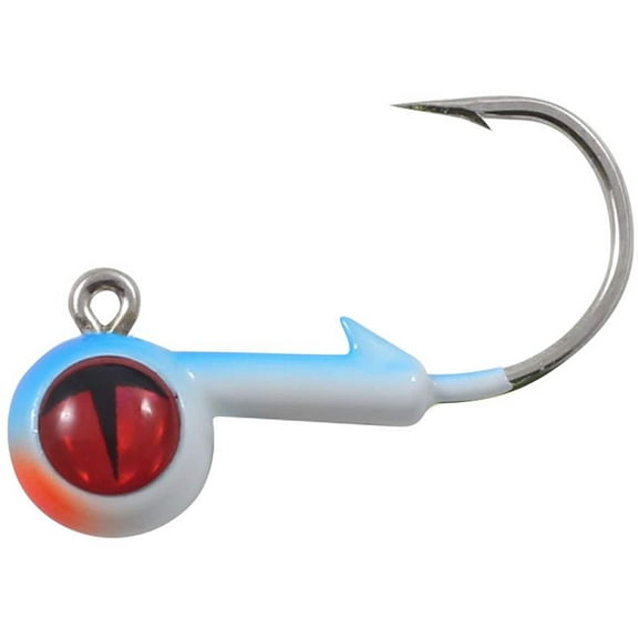 Northland Fishing Tackle Tungsten Short Shank Jig, 2 Card, Glo Moonlight, 1/8oz