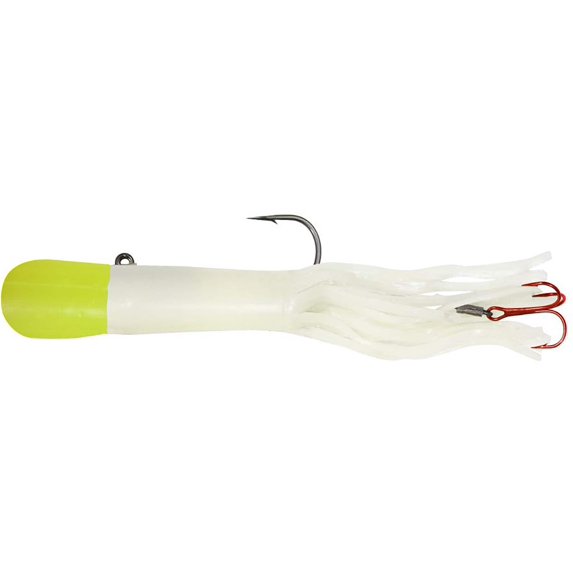 Northland Level-Head Predator Tube White/Chartreuse Top 1 1/2 oz