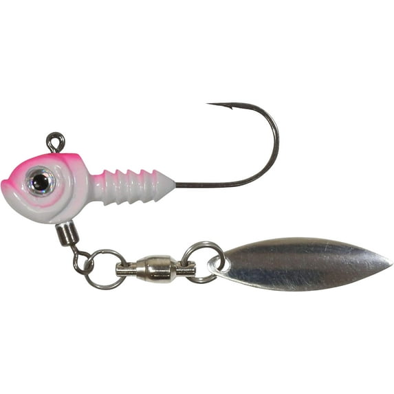 Northland Smeltinator 1/4oz Underspin Jighead 5/0 Pink/White