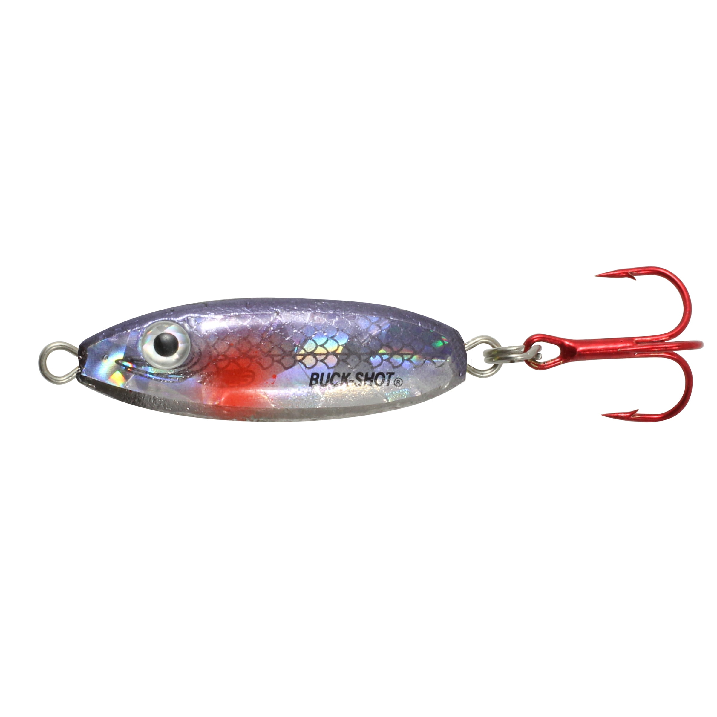 Northland Tackle Buck Shot Rattle Spoon, Freshwater, Silver Shiner
