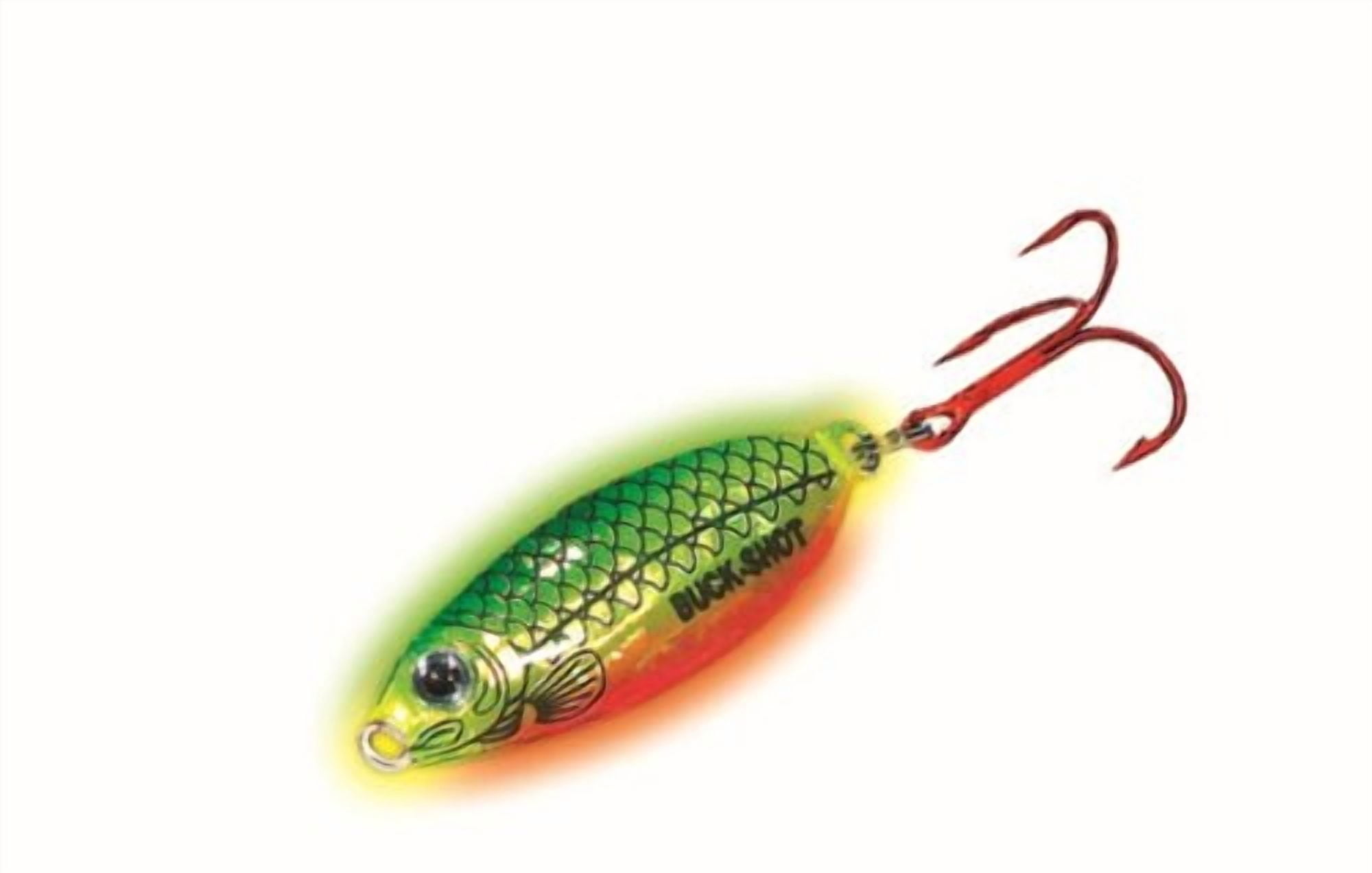 Northland Buck Shot Rattle Spoon (3/8-Ounce, Glow Firetiger)