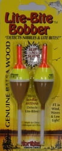 Northland Tackle Lite-Bite Slip Bobber, Freshwater, 7/8" Oval, Sunrise