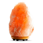 Northlandz Pink Salt Lamp, Wood Base Incandescent Lamp 7 in, for Home Decor - ETL Certified, 5-7lbs