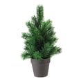 thumbnail image 1 of Northlight 0.9 FT Matte Finish Mini Pine Christmas Tree in Dark Coffee Brown Vase - Unlit, 1 of 3