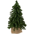 thumbnail image 1 of Northlight 1.3 FT Downswept Village Pine Medium Artificial Christmas Tree in Burlap Base, Unlit, 1 of 8