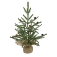 thumbnail image 1 of Northlight 1.6 FT Medium Artificial Christmas Tree in Burlap Base â€“ Unlit, 1 of 4