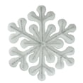 thumbnail image 1 of Northlight 10.5" Glitter Snowflake Hanging Christmas Ornament - White, 1 of 2