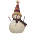 thumbnail image 1 of Northlight 10.75" White and Black Portly Snowman Christmas Tabletop Figurine, 1 of 2