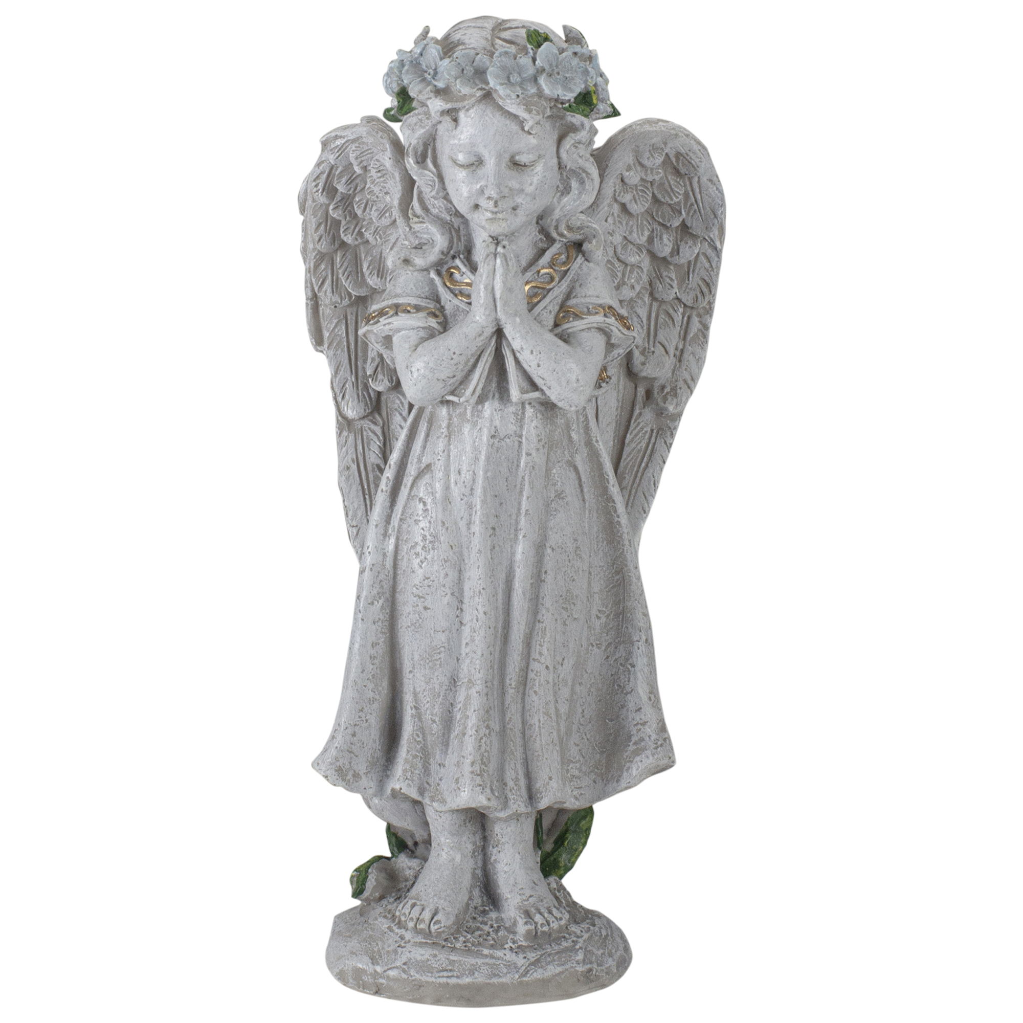 Northlight 10" Angel Standing in Prayer Outdoor Garden Statue - image 1 of 5