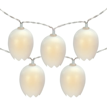 Northlight 10-Count Cracked Easter Egg LED String Lights, 4.5ft, Clear Wire