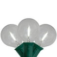 thumbnail image 1 of Northlight LED G50 Globe Christmas String Lights - Pure White - 10' Green Wire - 10ct, 1 of 2