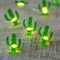 thumbnail image 1 of Northlight LED Cactus Fairy Lights - Warm White - 2.75' Silver Wire - 10ct, 1 of 5
