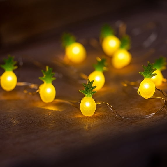 Northlight LED Pineapple Fairy Lights - Warm White - 2.75' Silver Wire - 10ct