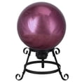 thumbnail image 1 of Northlight 10" Mirrored Burgundy Outdoor Patio Garden Gazing Ball, 1 of 3