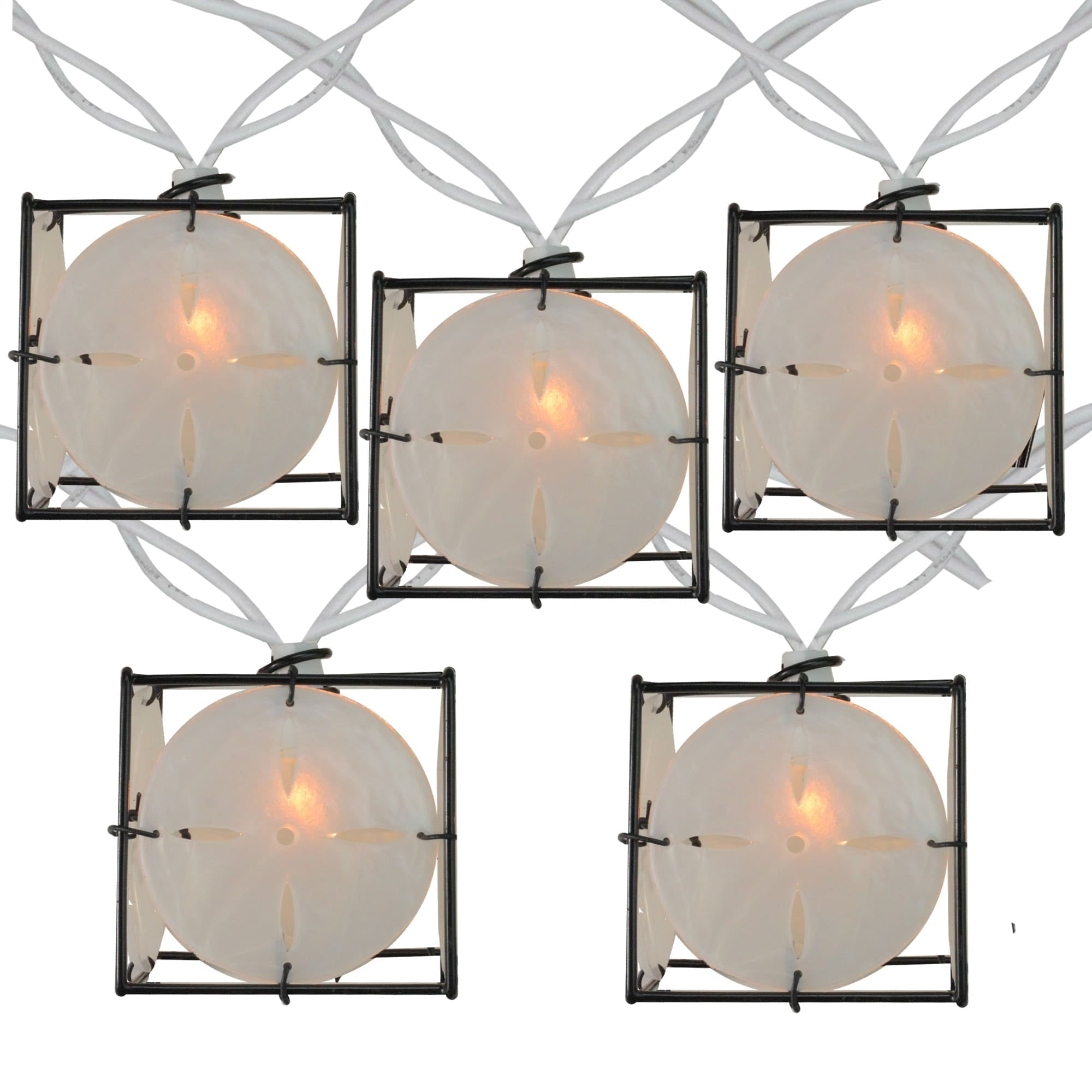 Cool White Pearlized Lantern String Lights for Outdoor Christmas Decor