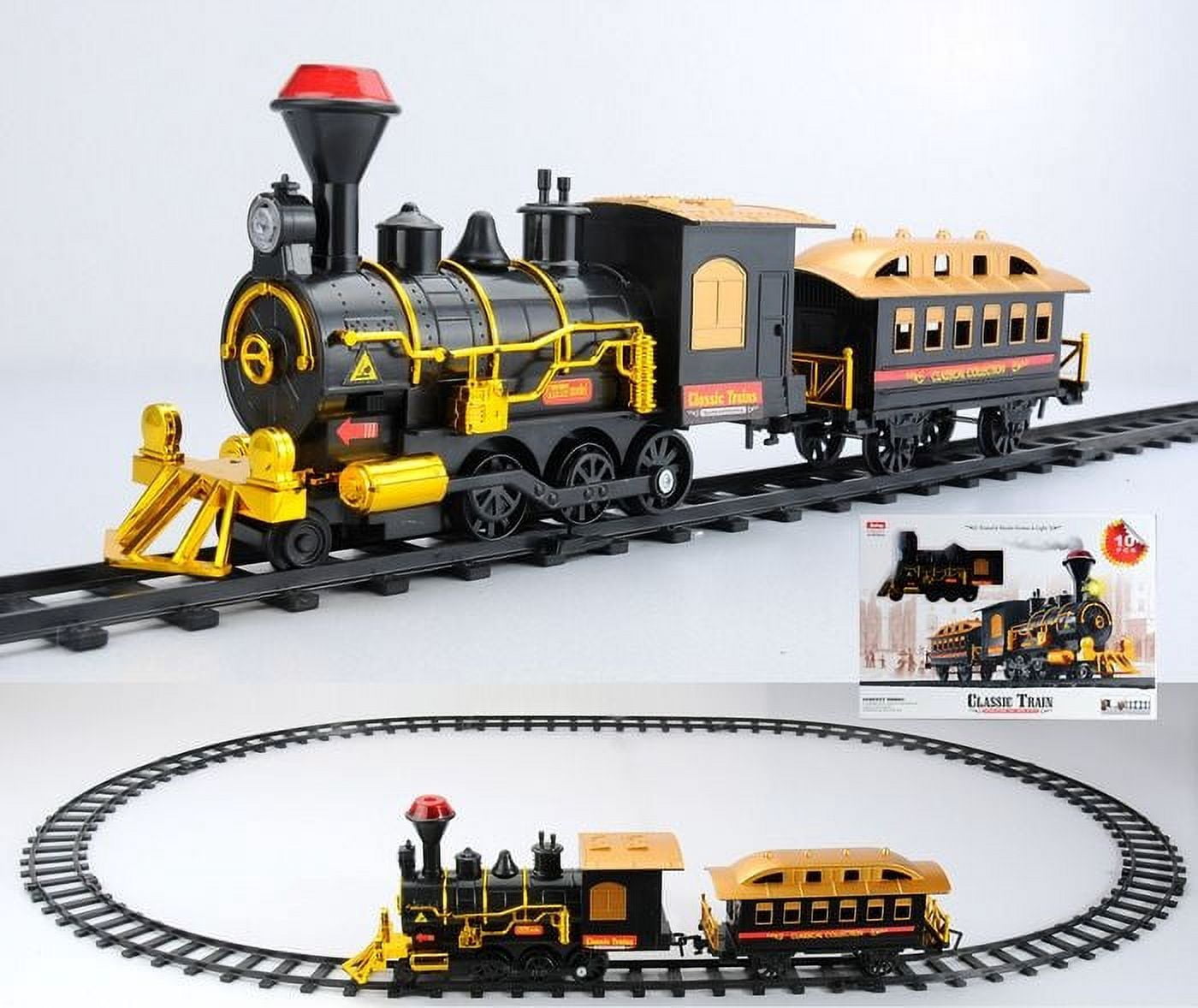 Northlight 10-Piece Black Battery Operated Lighted & Animated Classic ...