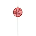 thumbnail image 1 of Northlight 10" Red Candy Lollipop with Iridescent Glitter Swirl Shatterproof Christmas Ornament, 1 of 6