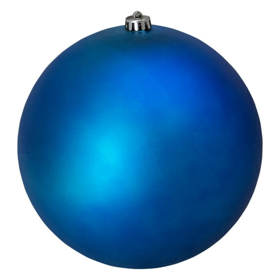 Matte Shatterproof Commercial Christmas Ball Ornament - 10" (250mm) - Lavish Blue
