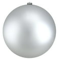 thumbnail image 1 of Northlight 10" Shatterproof Matte Christmas Ball Ornament - Silver, 1 of 1