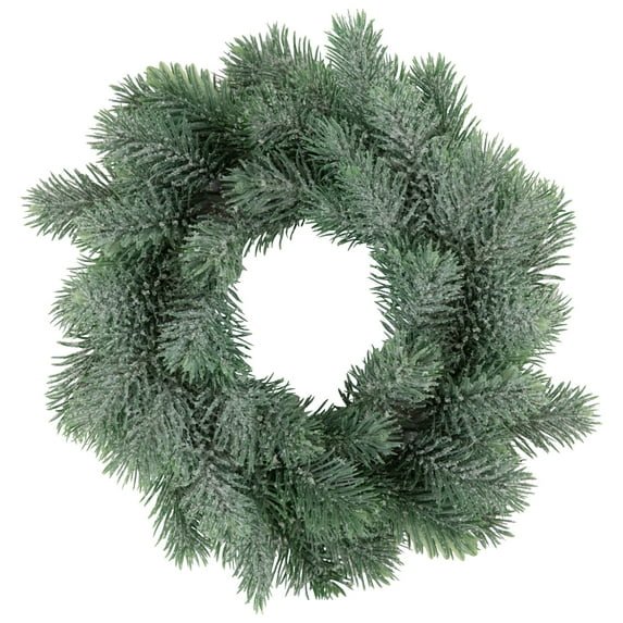Northlight 10" Unlit Frosted Green Pine Christmas Wreath