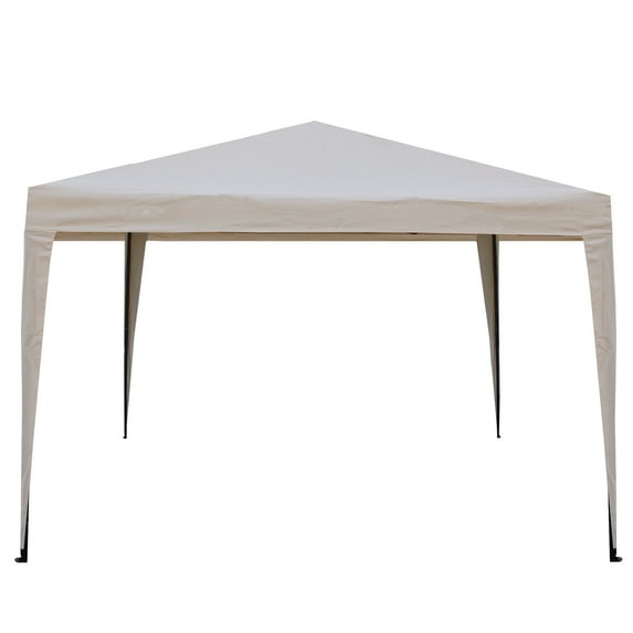 Northlight 10' x 10' Beige Pop-Up Outdoor Canopy Gazebo