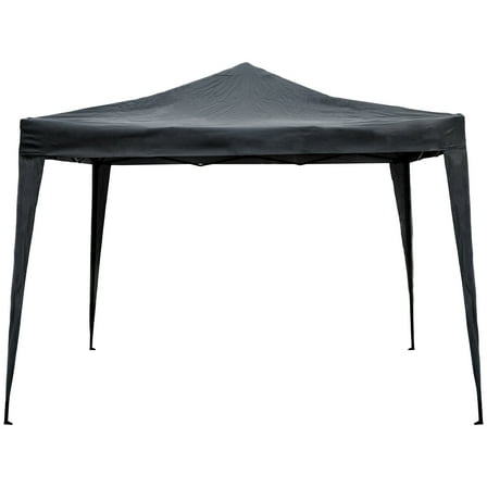 Northlight 10' x 10' Charcoal Gray Pop-Up Outdoor Canopy Gazebo