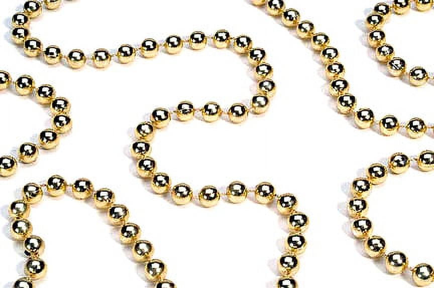 Northlight 100' Christmas Traditions Gold Beaded Christmas Garland