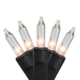 thumbnail image 1 of 100-Count Clear Mini Christmas String Light Set, 20.5ft Black Wire, 1 of 1