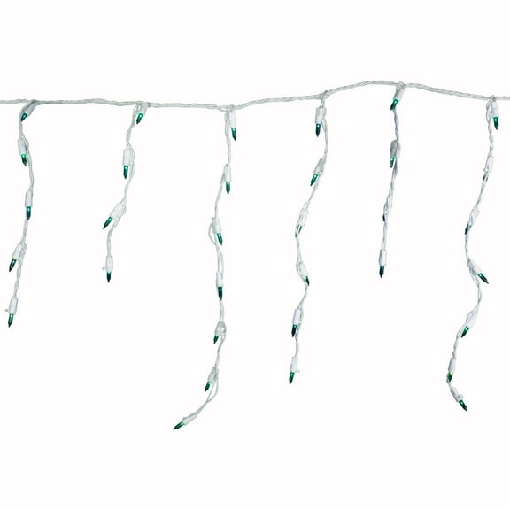 Northlight 100 Count Mini Icicle Christmas Lights - 3.5 ft White Wire - 3.5' Ivory