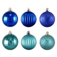 thumbnail image 1 of Northlight 100ct 3-Finish Shatterproof Christmas Ball Ornament Set 2.5" - Blue, 1 of 3