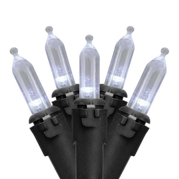 Northlight LED Mini Christmas Lights - Warm White - 33' Black Wire - 100ct