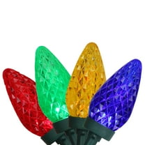 Northlight LED Faceted C9 Christmas Lights - Multi-color - 66' Green Wire - 100ct