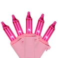 thumbnail image 1 of Northlight 100ct Pink Mini Christmas Light Set, 20ft Pink Wire, 1 of 7