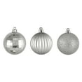 thumbnail image 1 of Northlight Shatterproof 3-Finish Christmas Ball Ornaments - 2.5" (60mm) - Silver - 100ct, 1 of 3