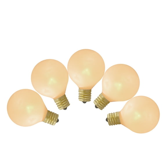 10ct Pearl White G50 Globe Replacement Bulbs