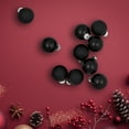 thumbnail image 1 of Northlight Shiny and Matte Glass Ball Christmas Ornaments - 1.5" (40mm) - Black - 10ct, 1 of 7
