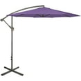 thumbnail image 1 of Northlight 10ft Offset Outdoor Patio Umbrella with Hand Crank, Purple, 1 of 5